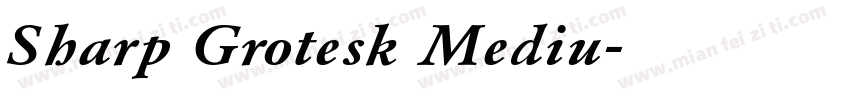 Sharp Grotesk Mediu字体转换